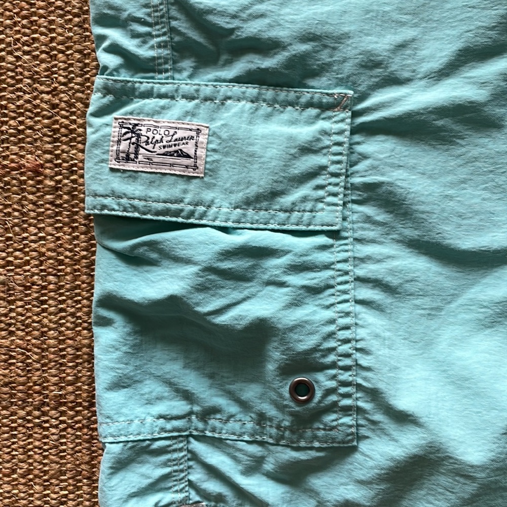 Polo Ralph Lauren board shorts. XXL. Lt turquiose. Pockets! Liner. - Picture 7 of 13